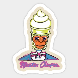 Mister Chimpee Sticker